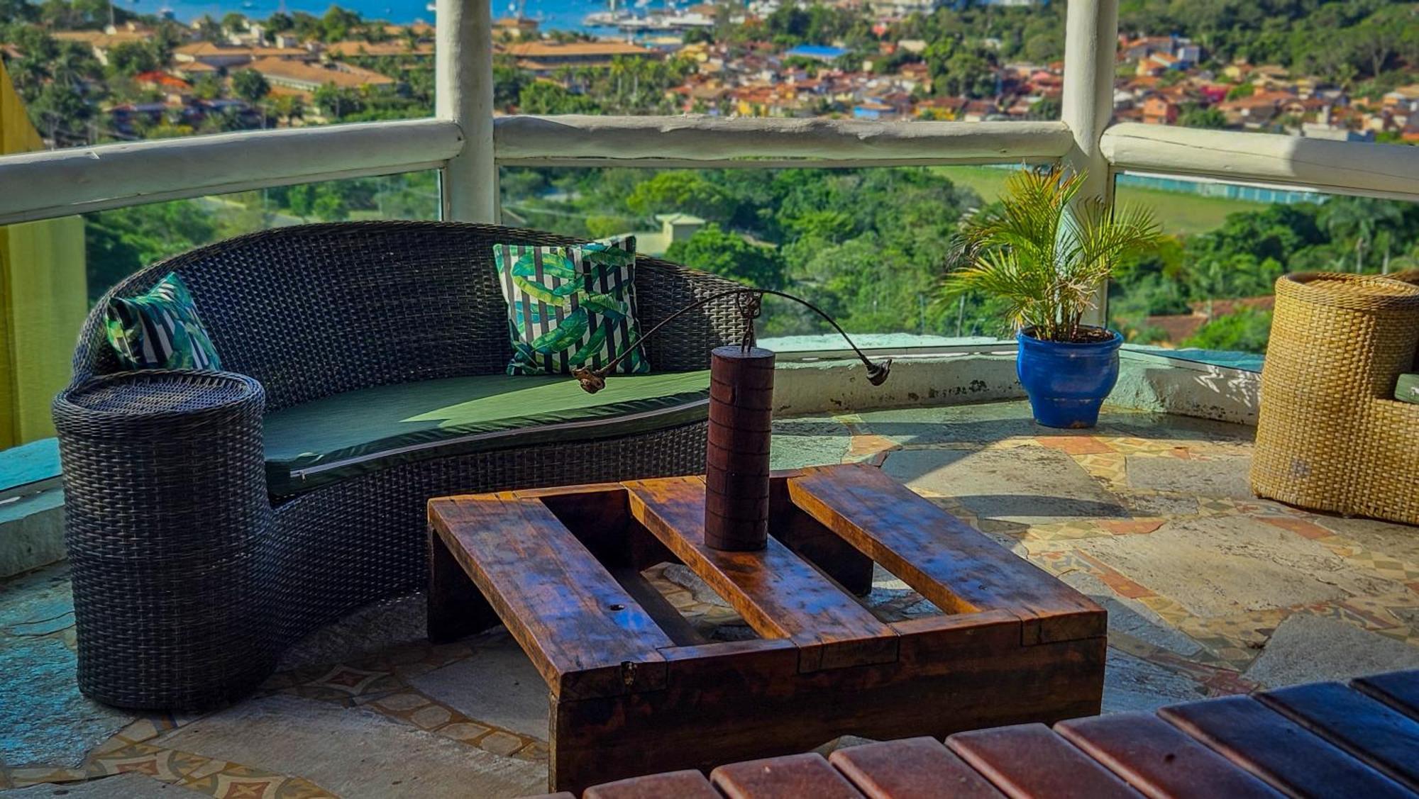 Bella Vista Ocean View Hotel Búzios Eksteriør billede A balcony in a house